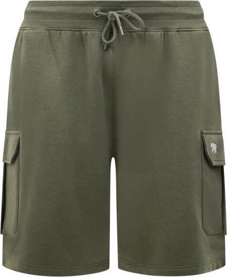 D555 Wigan 1 Elasticated Waist Fleece Cargo Shorts Khaki - Pantaloni trening - Pantaloni Trening Bărbați Mărimi Mari