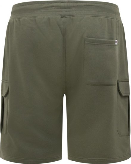 D555 Wigan 1 Elasticated Waist Fleece Cargo Shorts Khaki - Pantaloni trening - Pantaloni Trening Bărbați Mărimi Mari