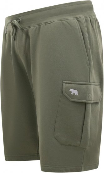 D555 Wigan 1 Elasticated Waist Fleece Cargo Shorts Khaki - Pantaloni trening - Pantaloni Trening Bărbați Mărimi Mari