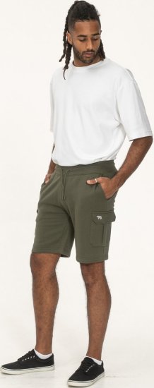 D555 Wigan 1 Elasticated Waist Fleece Cargo Shorts Khaki - Pantaloni trening - Pantaloni Trening Bărbați Mărimi Mari