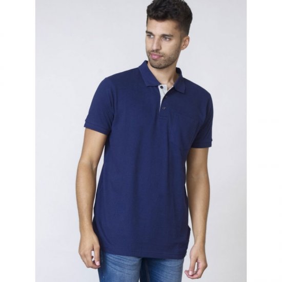 D555 Grant Polo Navy - Tricouri polo - Tricouri Polo Bărbați Mărimi Mari