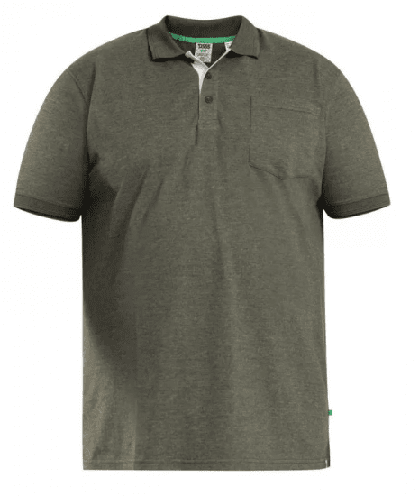 D555 Grant Polo Shirt Khaki - Tricouri polo - Tricouri Polo Bărbați Mărimi Mari
