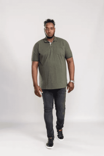 D555 Grant Polo Shirt Khaki - Tricouri polo - Tricouri Polo Bărbați Mărimi Mari