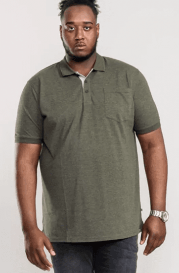 D555 Grant Polo Shirt Khaki - Tricouri polo - Tricouri Polo Bărbați Mărimi Mari