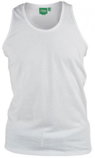 D555 Fabio Tanktop White - Tricouri - Tricouri Bărbați Mărimi Mari