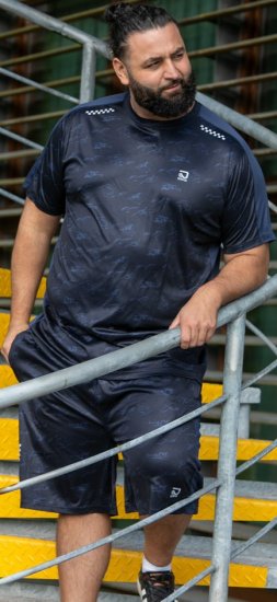 D555 Solihull Dry Wear Light Weight Poly Crew Neck T-Shirt Navy - Haine sport & haine de exterior - Haine Sport & Exterior Bărbați Mărimi Mari