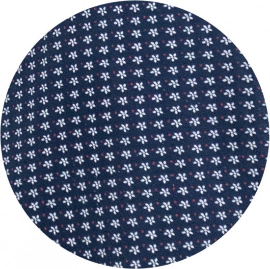 D555 Coventry AOP Polo Shirt Jacquard Collar & Ribbed Cuffs Navy - Tricouri polo - Tricouri Polo Bărbați Mărimi Mari