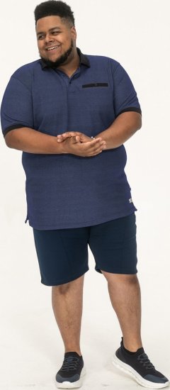 D555 Newcastle Polo Shirt Grey - Tricouri polo - Tricouri Polo Bărbați Mărimi Mari