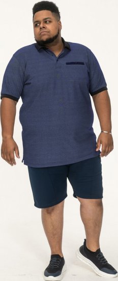 D555 Newcastle Polo Shirt Grey - Tricouri polo - Tricouri Polo Bărbați Mărimi Mari