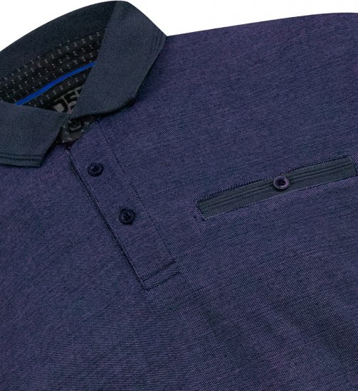 D555 Newcastle Polo Shirt Grey - Tricouri polo - Tricouri Polo Bărbați Mărimi Mari