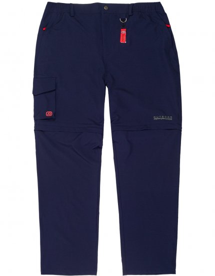 Adamo Tobias Outdoor Zipp-off Pants Navy - Haine sport & haine de exterior - Haine Sport & Exterior Bărbați Mărimi Mari