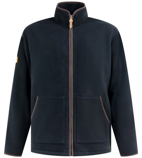 D555 Louth Micro Fleece Jacket with Sherpa Lining Black - Geci - Geci Bărbați Mărimi Mari