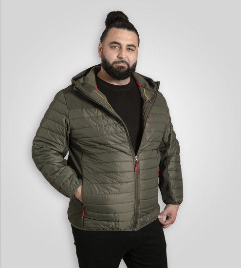 D555 Northfield Hybrid geacă softshell cu glugă kaki - Geci - Geci Bărbați Mărimi Mari
