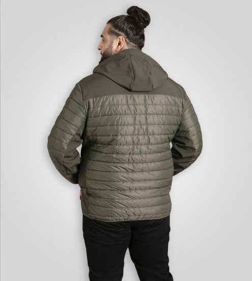 D555 Northfield Hybrid geacă softshell cu glugă kaki - Geci - Geci Bărbați Mărimi Mari