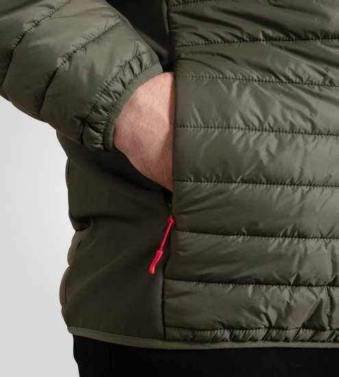 D555 Northfield Hybrid geacă softshell cu glugă kaki - Geci - Geci Bărbați Mărimi Mari