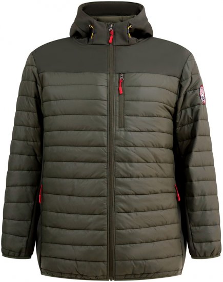 D555 Northfield Hybrid geacă softshell cu glugă kaki - Geci - Geci Bărbați Mărimi Mari