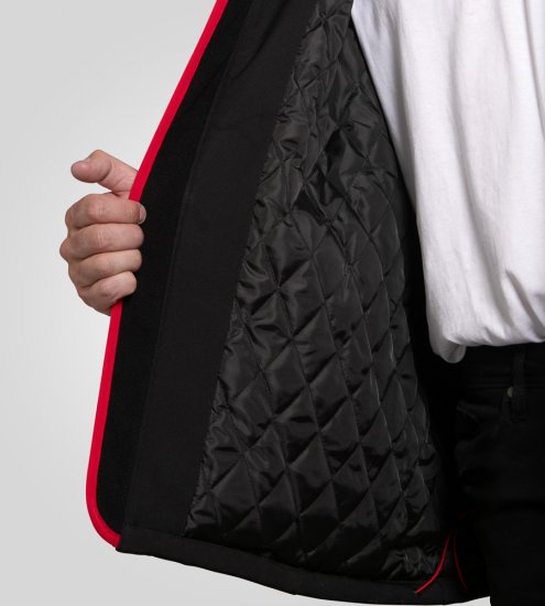 D555 Fretwell Padded Softshell Jacket with Detachable Hood Black - Geci - Geci Bărbați Mărimi Mari