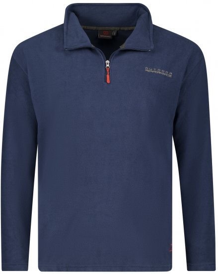 Adamo Vancouver Fleece Sweater Navy - Haine sport & haine de exterior - Haine Sport & Exterior Bărbați Mărimi Mari