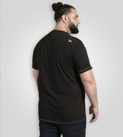 D555 Dewsbury Skeleton On Bike Crew Neck T-Shirt Black TALL SIZE - ÎMBRĂCĂMINTE BĂRBAȚI MT-6XLT - Tall dimensiuni bărbați
