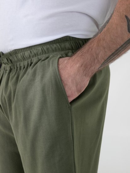 D555 Mitchell 1 Pantaloni Scurți Stretch cu Talie Elastică Khaki - Pantaloni trening - Pantaloni Trening Bărbați Mărimi Mari