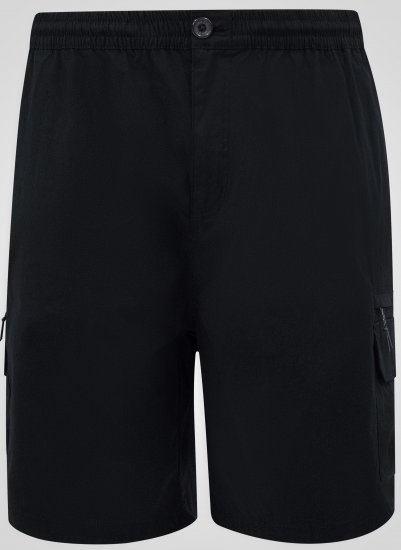 D555 Thomas Pantaloni Scurți Stretch cu Talie Elastică Negru - Pantaloni scurți - Pantaloni Scurți Mărimi mari Bărbați 