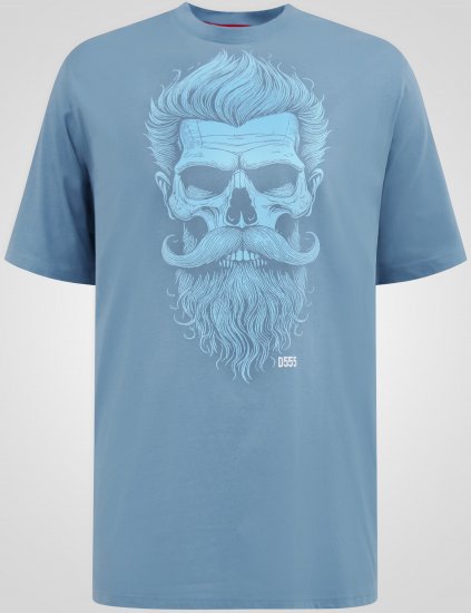 D555 Miller Bearded Skull Tricou cu Imprimeu - Tricouri - Tricouri Bărbați Mărimi Mari