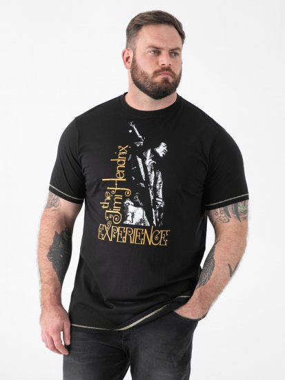 D555 Hugh Official ACDC Highway To Hell Tricou cu Imprimeu Negru - Tricouri - Tricouri Bărbați Mărimi Mari