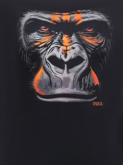 D555 Perkins Tricou imprimat Negru - Tricouri - Tricouri Bărbați Mărimi Mari