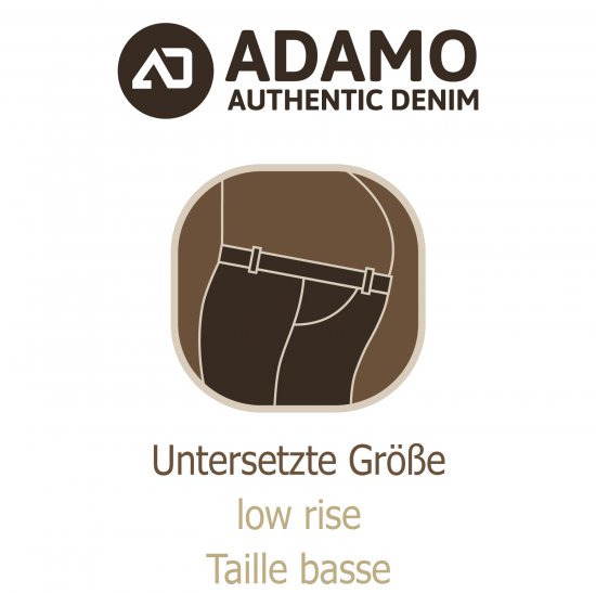 Adamo 5-Pocket Low Rise Jeans Medium Blue - Blugi & pantaloni - Blugi & Pantaloni Bărbați Mărimi Mari