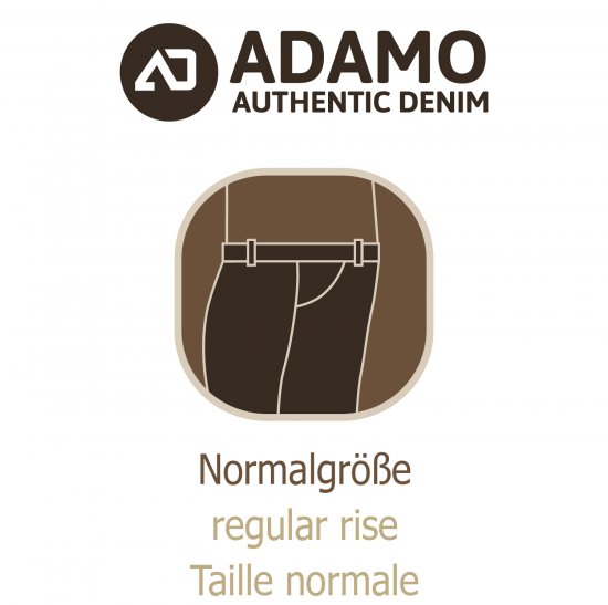 Adamo 5-Pocket Regular Rise Jeans Dark Navy - Blugi & pantaloni - Blugi & Pantaloni Bărbați Mărimi Mari