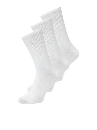 Jack & Jones Charles Șosete de tenis Alb 3-pack - Lenjerie intimă & costum baie - Lenjerie Intimă Bărbați Mărimi Mari