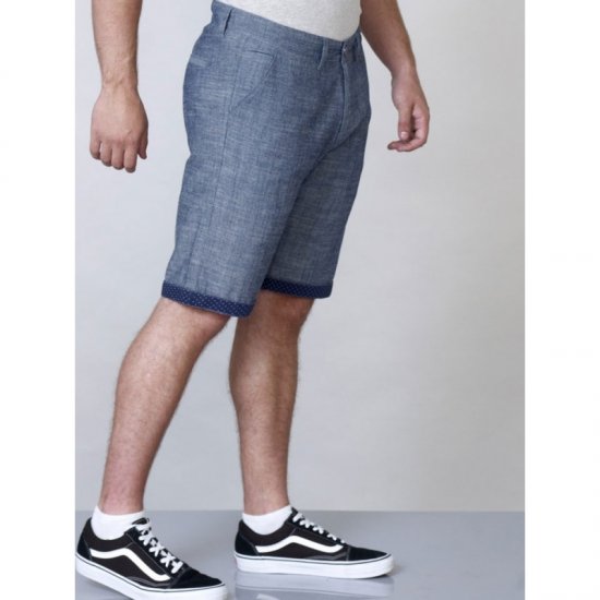 D555 Cliff Shorts Navy - Pantaloni scurți - Pantaloni Scurți Mărimi mari Bărbați 