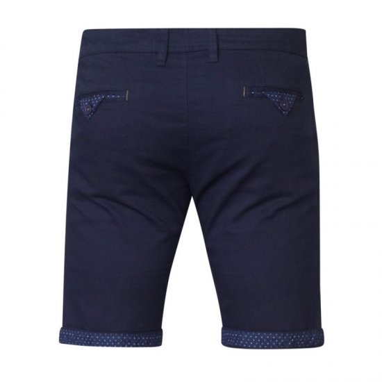 D555 Luke Stretch Shorts Navy - Pantaloni scurți - Pantaloni Scurți Mărimi mari Bărbați 