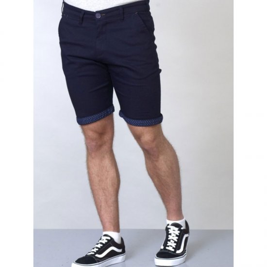 D555 Luke Stretch Shorts Navy - Pantaloni scurți - Pantaloni Scurți Mărimi mari Bărbați 
