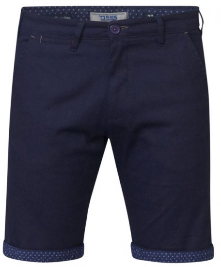D555 Luke Stretch Shorts Navy - Pantaloni scurți - Pantaloni Scurți Mărimi mari Bărbați 