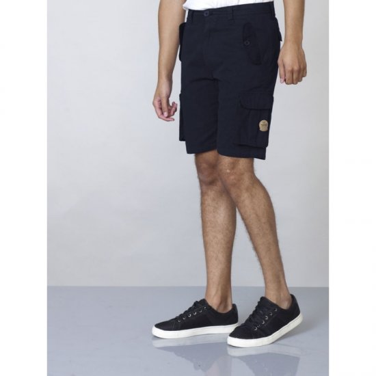 D555 Larry Cargo Shorts Navy - Pantaloni scurți - Pantaloni Scurți Mărimi mari Bărbați 