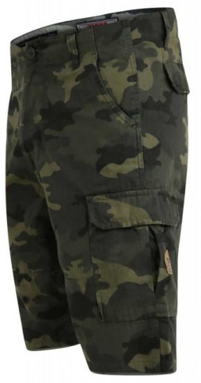 D555 Marty Camo Shorts Green - Pantaloni scurți - Pantaloni Scurți Mărimi mari Bărbați 