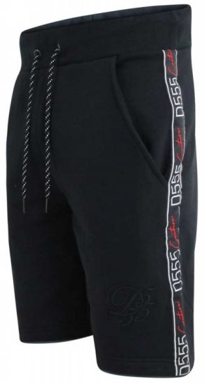 D555 Burlington Couture Jersey Shorts Black - Pantaloni trening - Pantaloni Trening Bărbați Mărimi Mari
