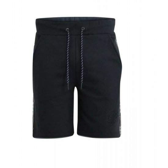 D555 Burlington Couture Jersey Shorts Black - Pantaloni trening - Pantaloni Trening Bărbați Mărimi Mari