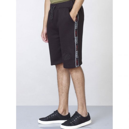D555 Burlington Couture Jersey Shorts Black - Pantaloni trening - Pantaloni Trening Bărbați Mărimi Mari