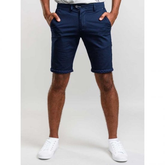 D555 Lopez Stretch Shorts Navy - Pantaloni scurți - Pantaloni Scurți Mărimi mari Bărbați 