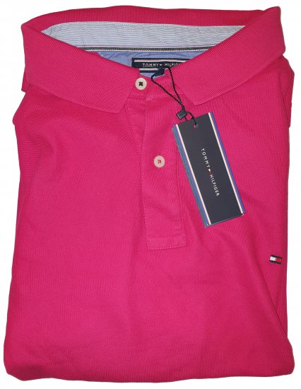 Tommy Hilfiger Classic Polo Dark Pink - Reducerea nebună de aprilie de la Motley - 