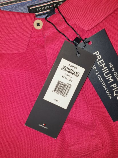 Tommy Hilfiger Classic Polo Dark Pink - Reducerea nebună de aprilie de la Motley - 