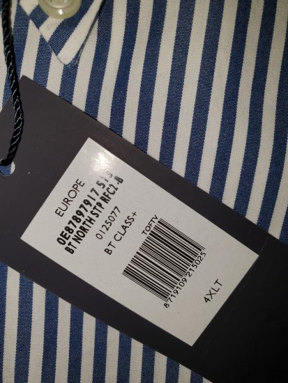 Tommy Hilfiger North Stripe Long Sleeve Shirt Blue/White - Reducerea nebună de aprilie de la Motley - 