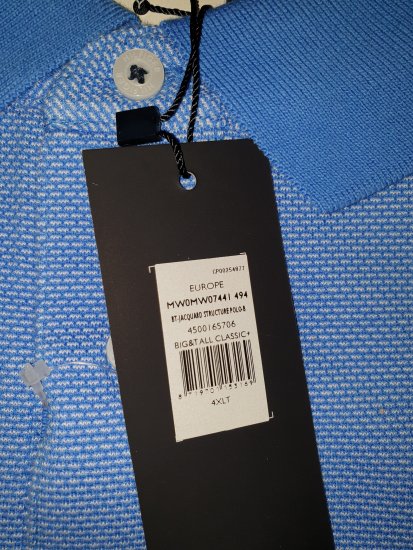 Tommy Hilfiger Jacquard Structure Polo Blue - Reducerea nebună de aprilie de la Motley - 