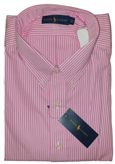 Polo Ralph Lauren 702 Shirt Pink/White - Reducerea nebună de aprilie de la Motley - 