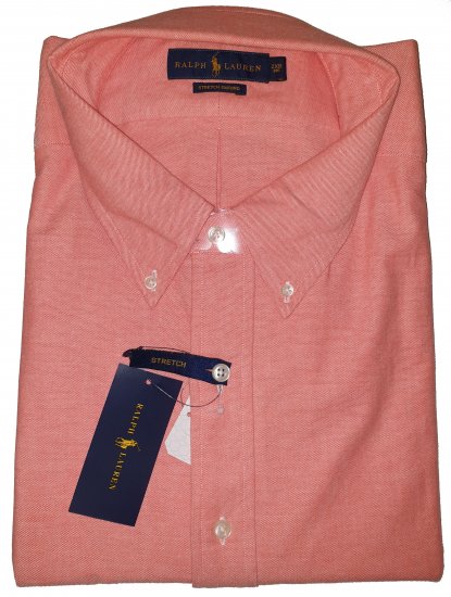 Ralph Lauren TC7E Long Sleeve Shirt Orange/White - Reducerea nebună de aprilie de la Motley - 