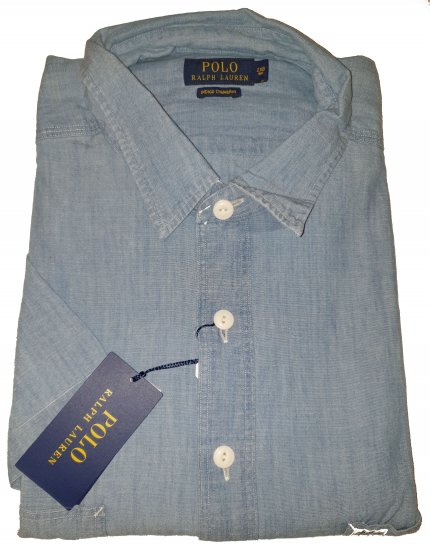 Polo Ralph Lauren TC7E Short Sleeve Shirt Lite Indigo - Reducerea nebună de aprilie de la Motley - 