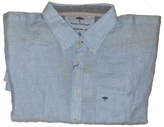 Fynch-Hatton 6152 Shirt Blue - Reducerea nebună de aprilie de la Motley - 