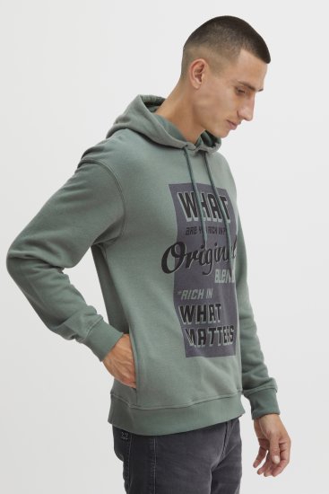 Blend Hoodie 4285 Duck Green - Pulovere & hanorace - Pulovere & Hanorace Bărbați Mărimi Mari